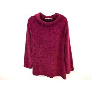 Soft Surroundings Chalet Tunic Sweater Size Medium Ultra Soft Chenille Cozy Knit